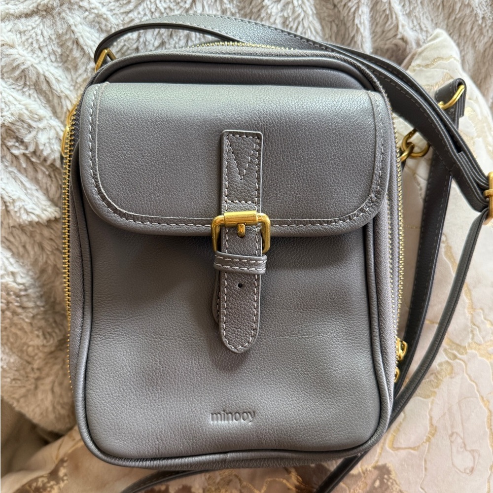 Brand New Minooy Leather Crossbody Bag
